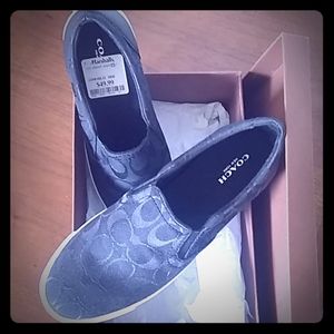 Coach Allegra Shoes. Black Signature Logo 7.5M